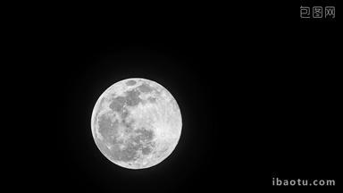 唯美满月亮<strong>月球</strong>移动延时摄影
